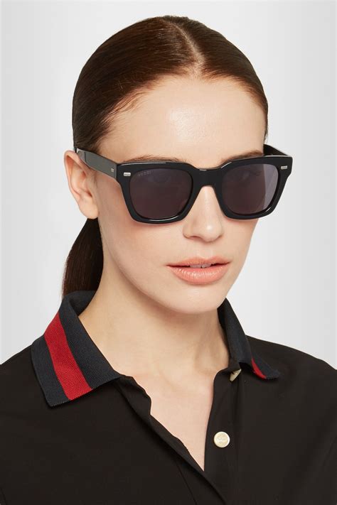 gucci square acetate glasses